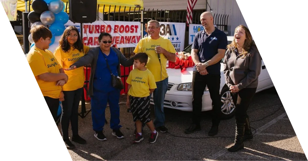 Nadine Alauria's 2022 Community Spirit Award ceremony with East Sunnyslope Neighborhood Association officials and community leaders