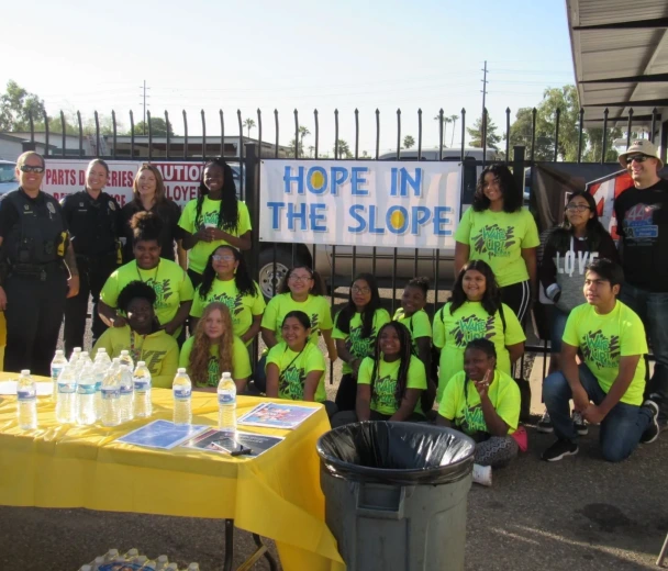 Photo from the 2018 Turbo Boost Car Giveaway event where 3A Automotive presented a donated vehicle to a Sunnyslope Elementary School teacher